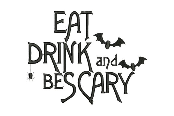 Eat Drink and Be Scary: A Seasonal Embroidery Review