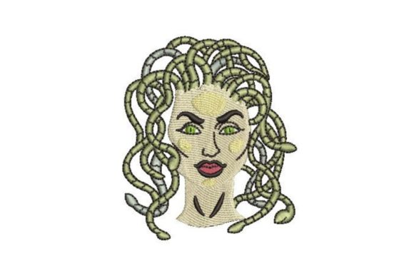 Medusa Embroidery Design Review for Small Business Merch