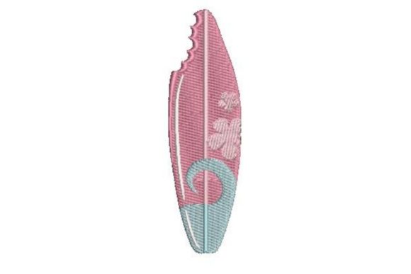 Surfboard with Sharkbite Embroidery Review