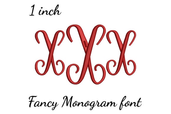 X Monogram Font Fancy Review for Small Business Embroidery